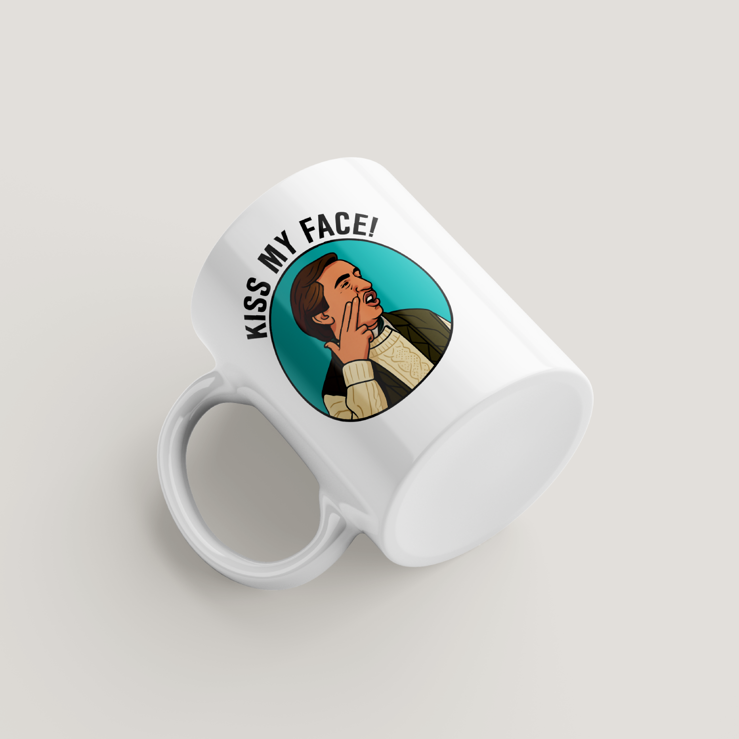 Alan Partridge Kiss My Face Mug United Kingdom