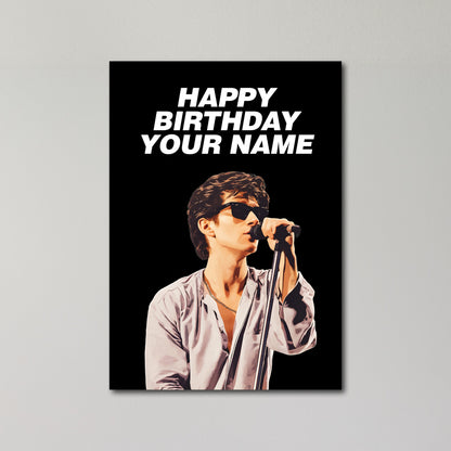 Alex Turner Personalised Birthday Card