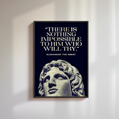 Alexander the Great Quote Poster