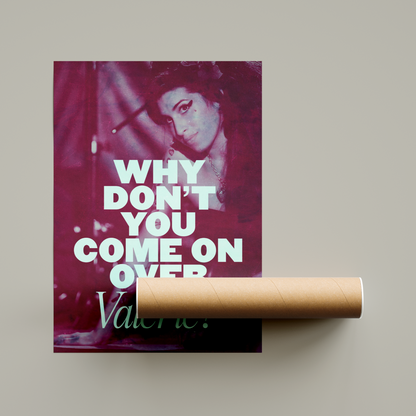Amy Winehouse Lyrics Poster
