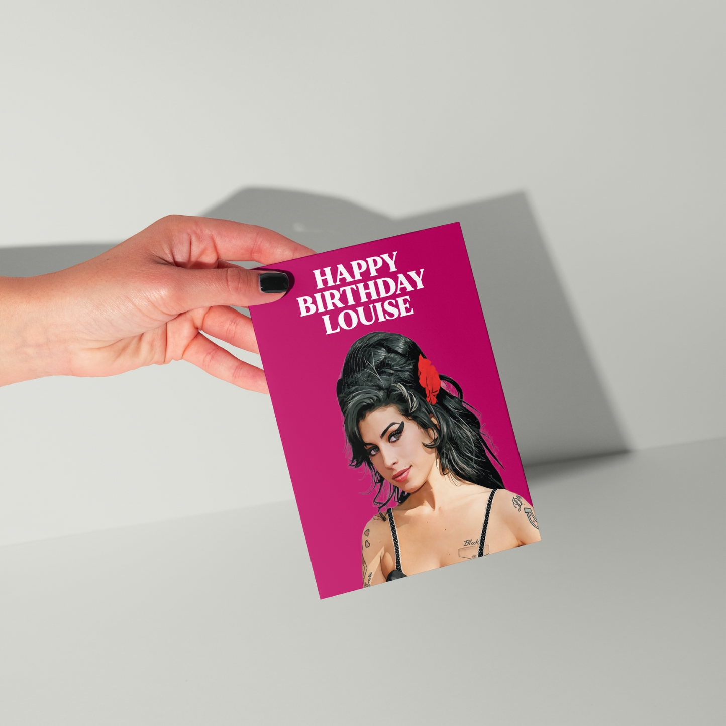 Amy Winehouse Personalised Birthday Card UK