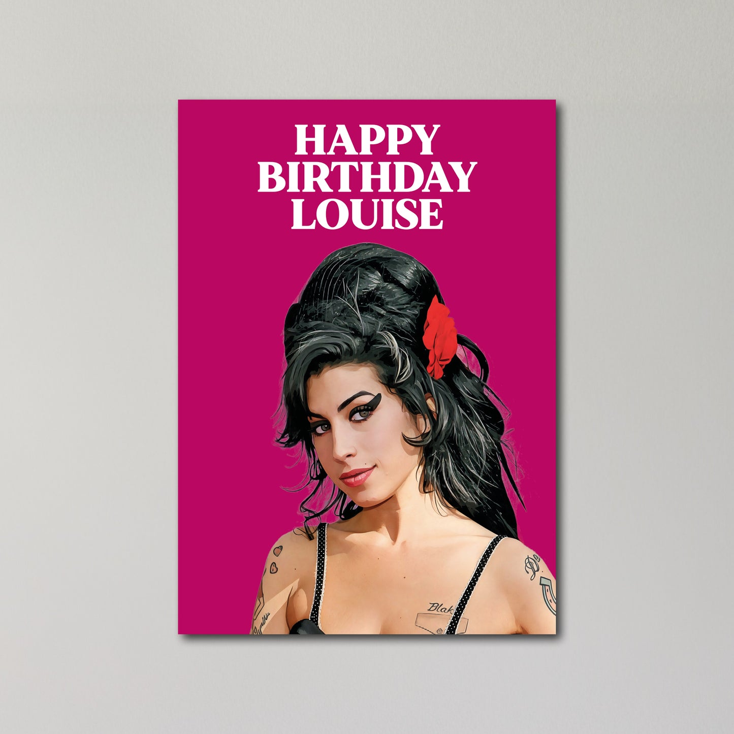 Amy Winehouse Personalised Birthday Card A5