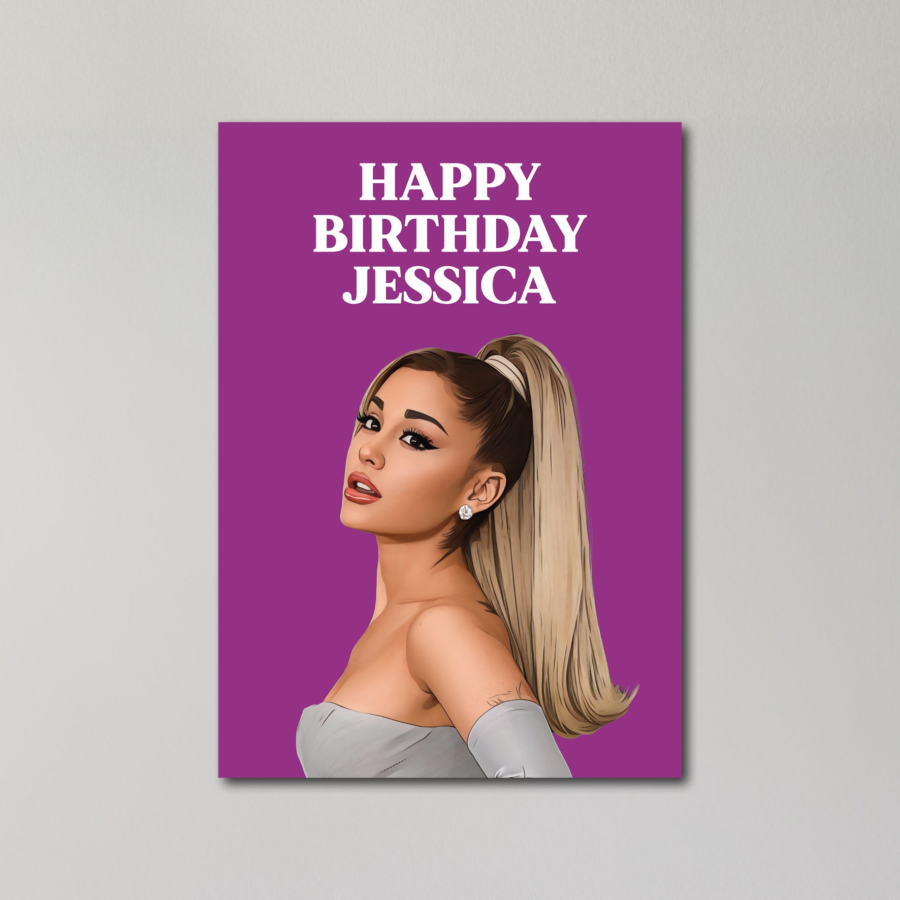 Ariana Grande Personalised Birthday Card UK