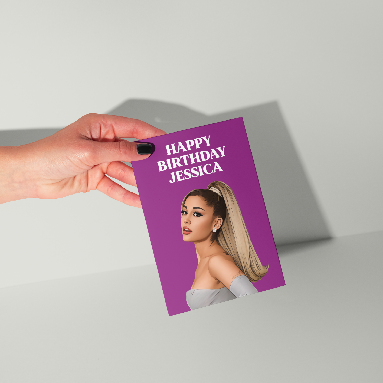 Ariana Grande Personalised Birthday Card A5