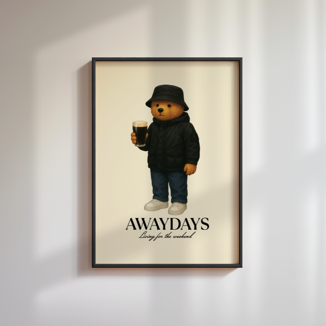 Awaydays Bear Poster