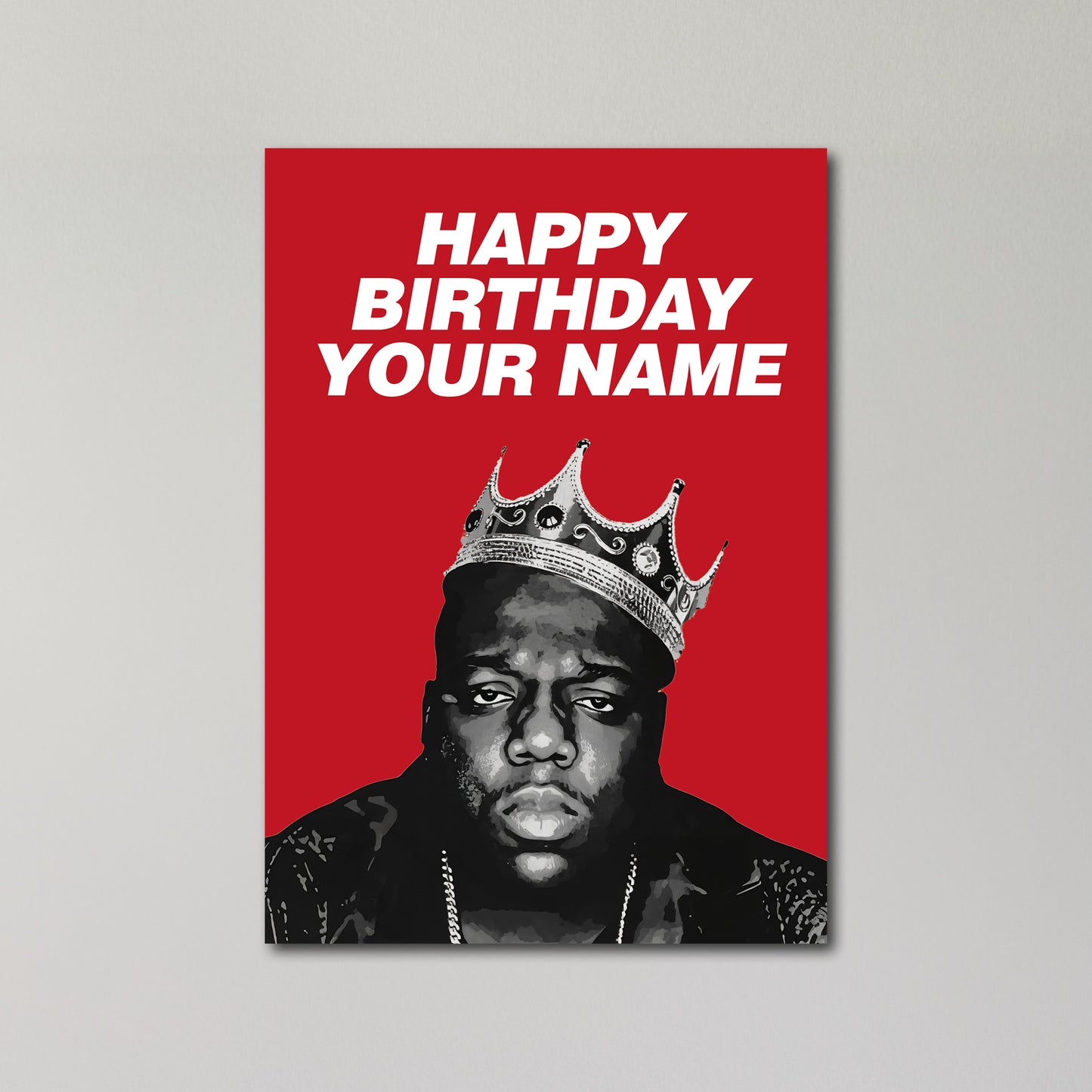 Biggie Smalls Personalised Birthday Card