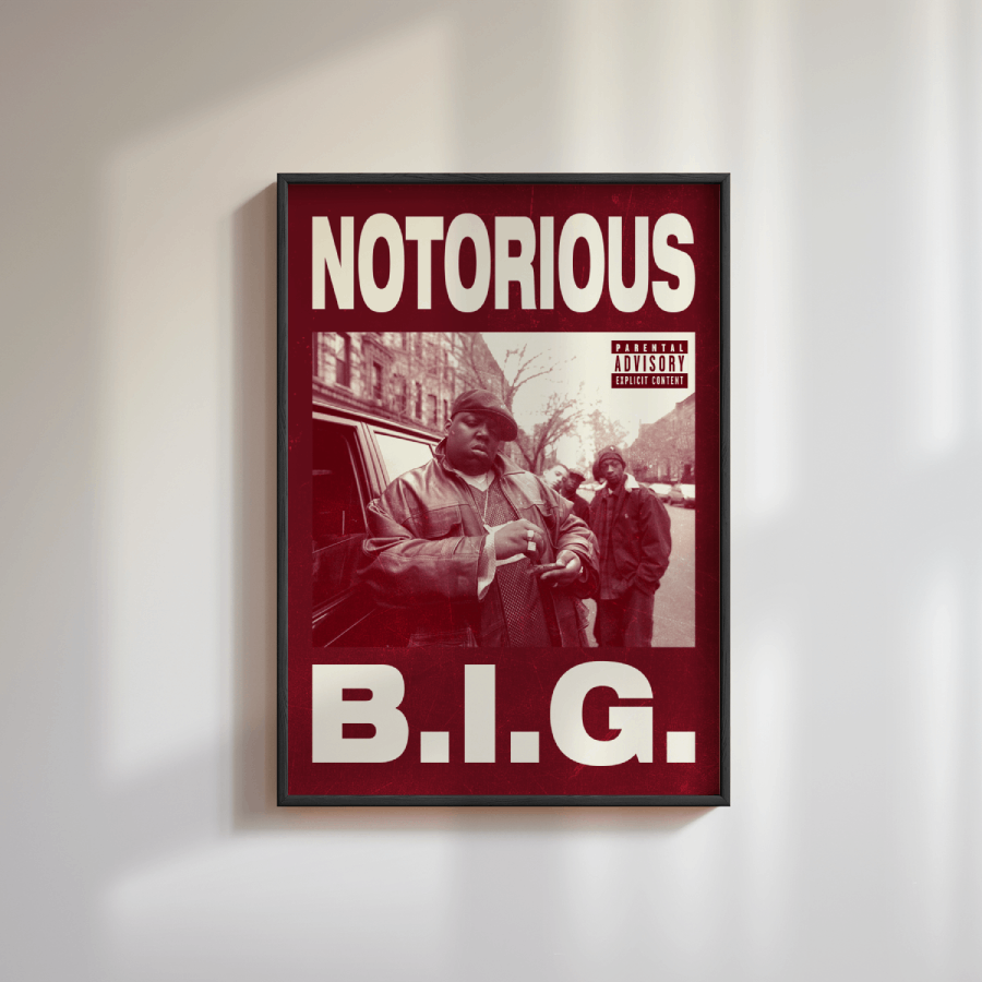 Biggie Poster Rapper Notorious Biggie Smalls Poster – Fly Prints LTD
