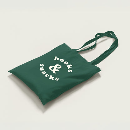 Books and Snacks Tote Bag