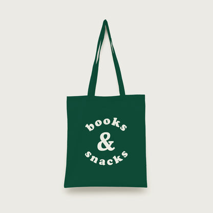 Books and Snacks Tote Bag