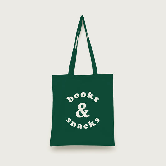 Books and Snacks Tote Bag