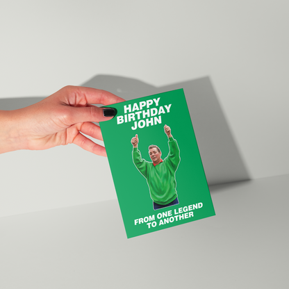 Brian Clough Personalised Birthday Card UK