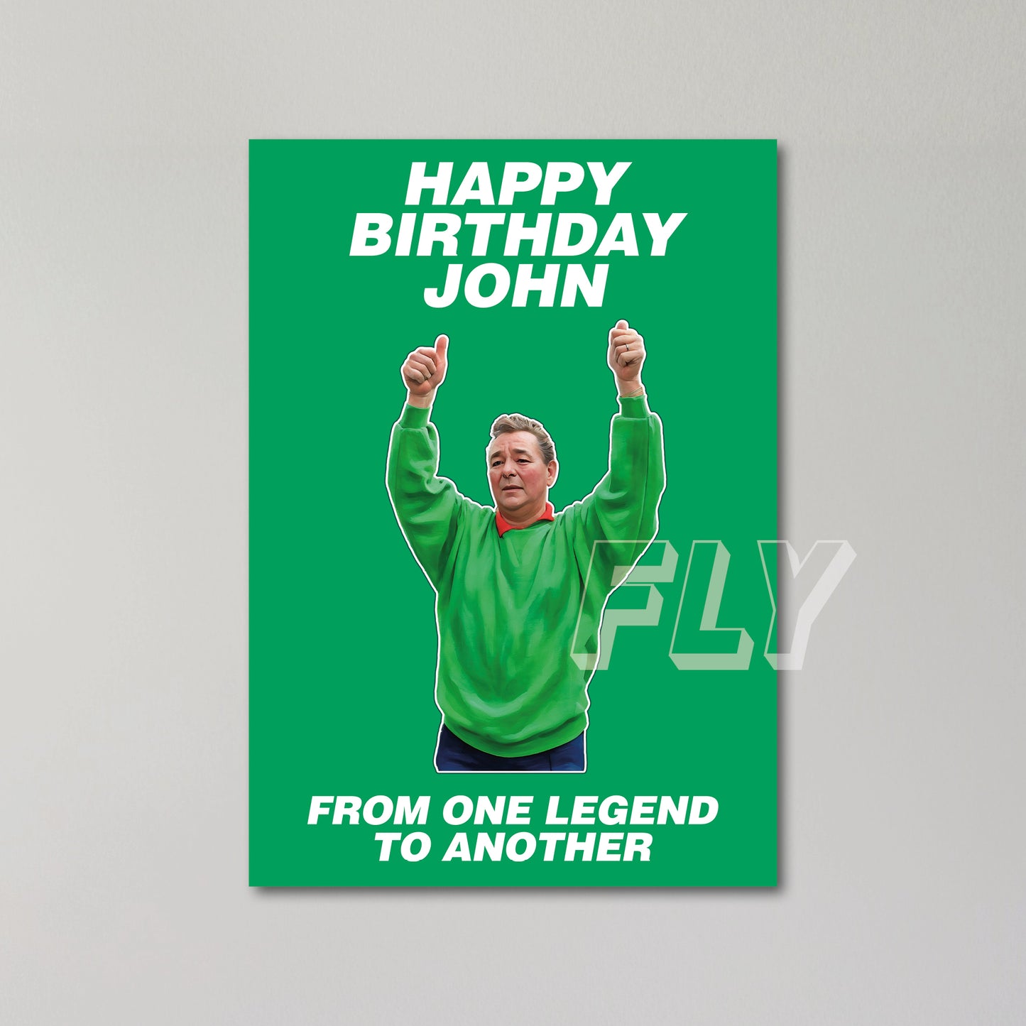 Brian Clough Personalised Birthday Card United Kingdom