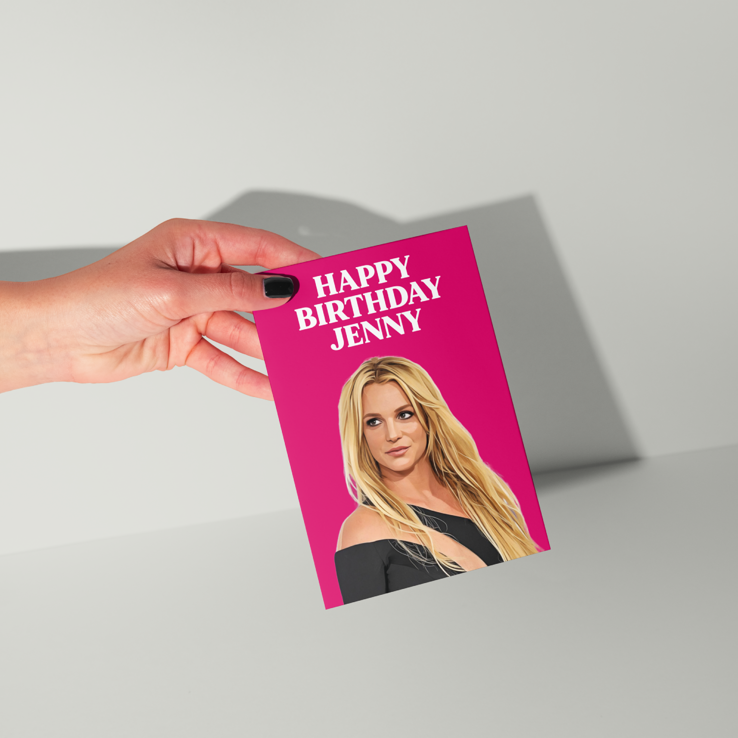Britney Spears Personalised Birthday Card UK