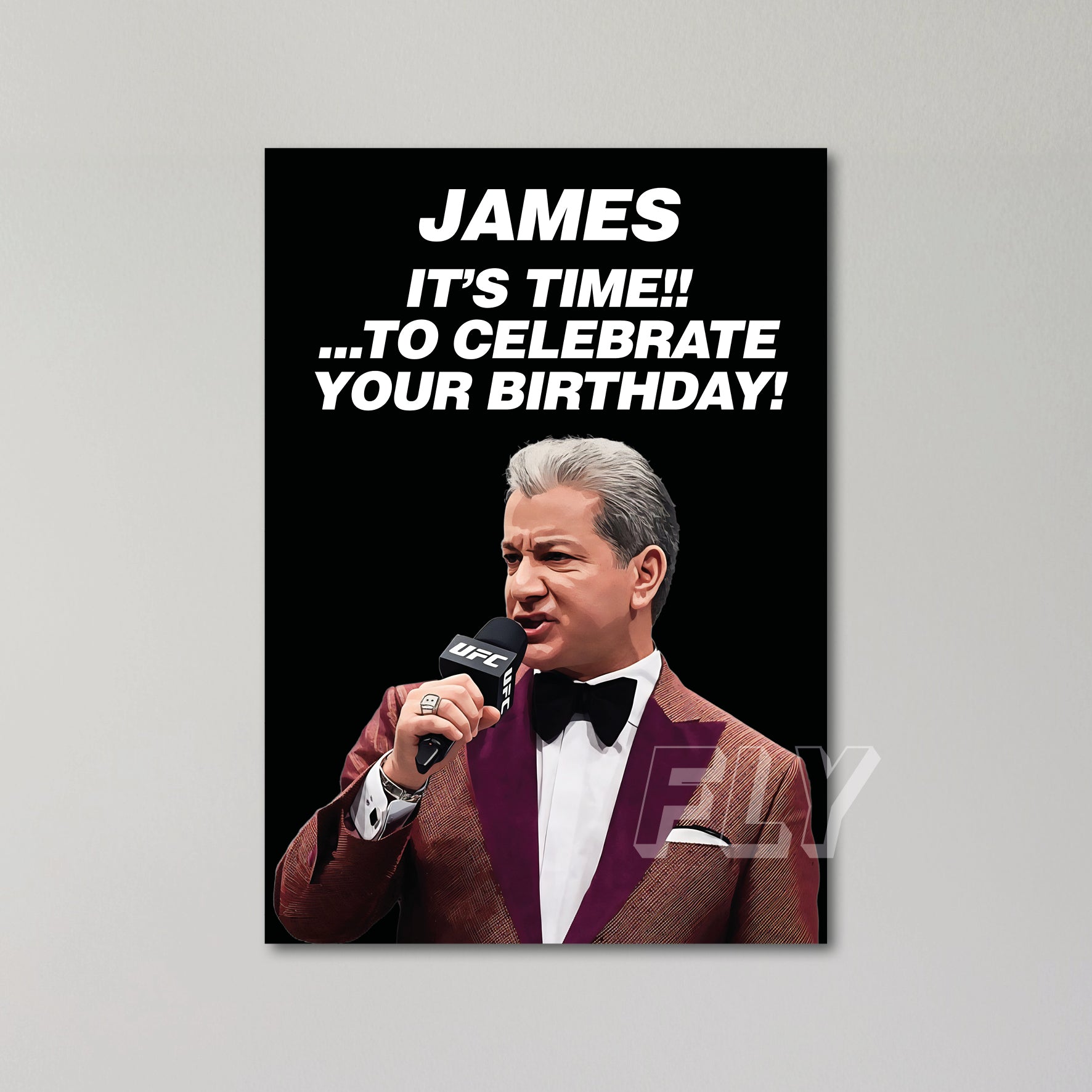 Bruce Buffer Personalised Birthday Card United Kingdom