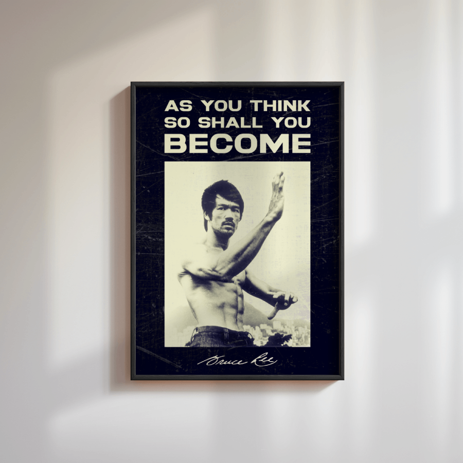 Bruce Lee Quote Poster