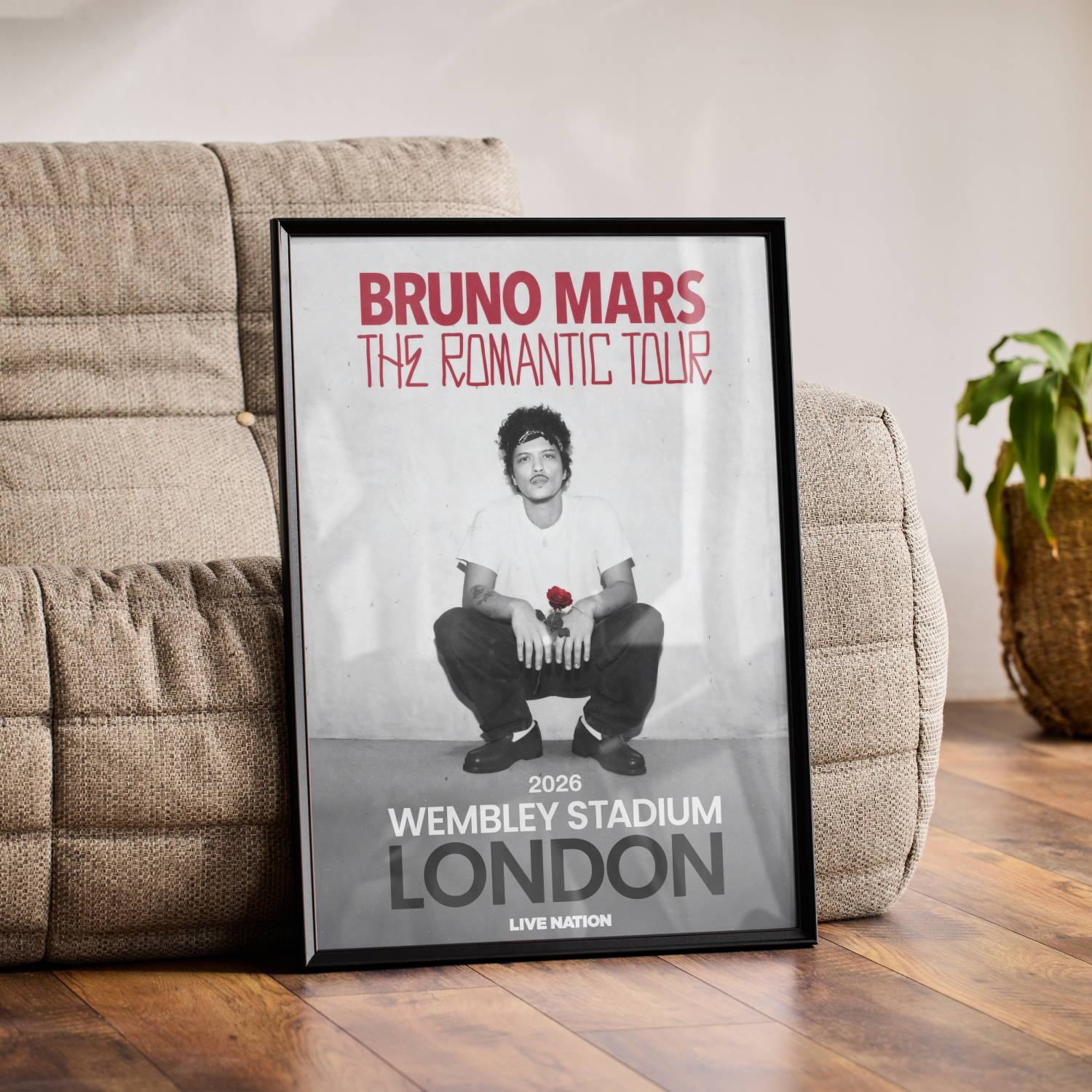 Bruno Mars The Romantic Tour Poster