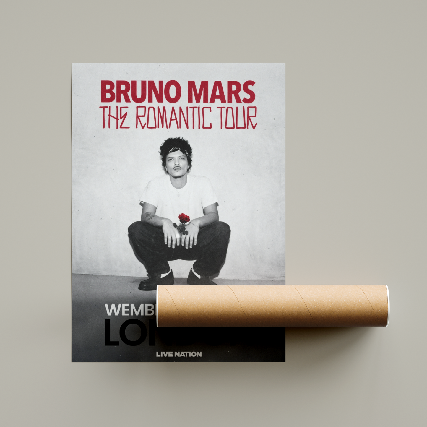 Bruno Mars The Romantic Tour Poster