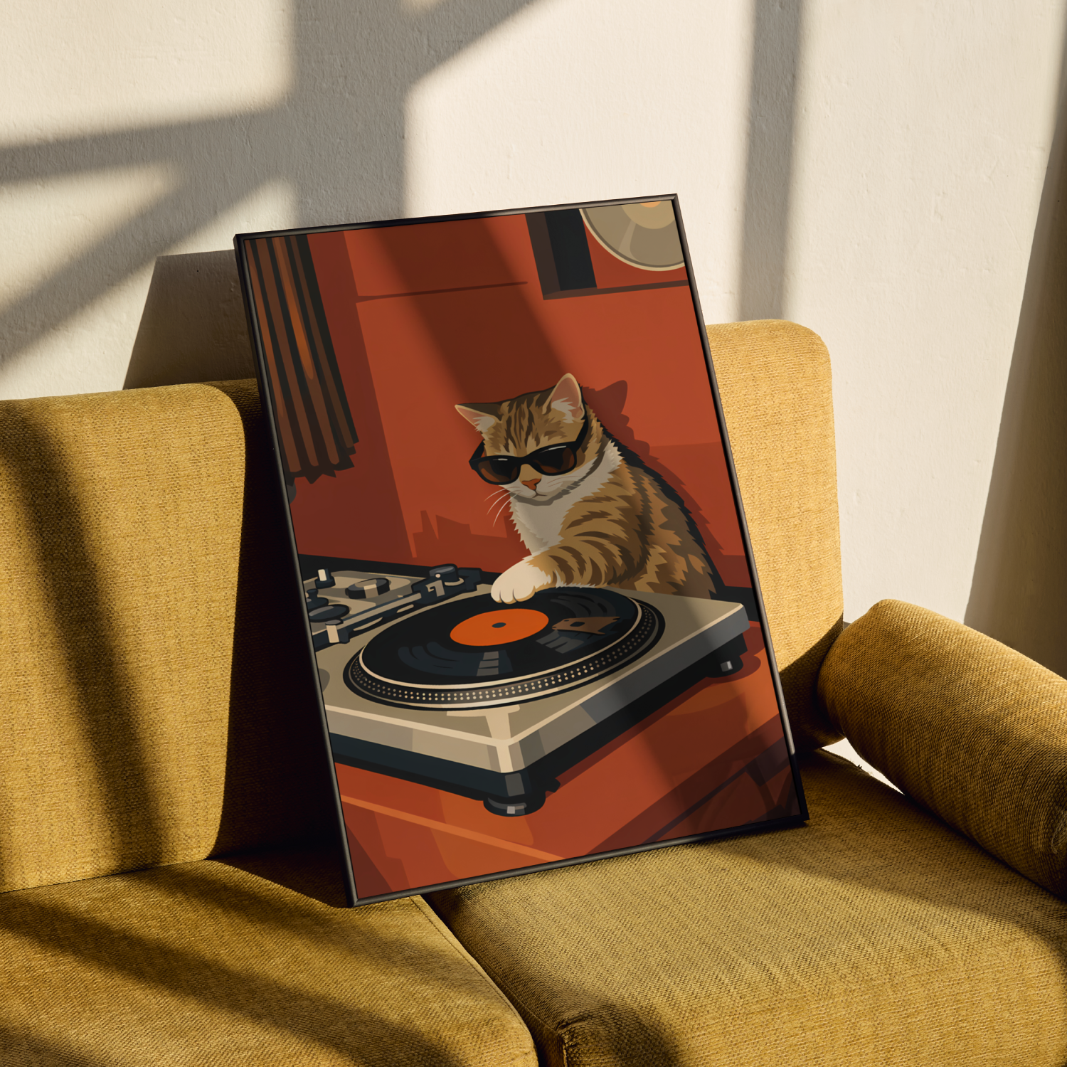 Cat DJ Poster
