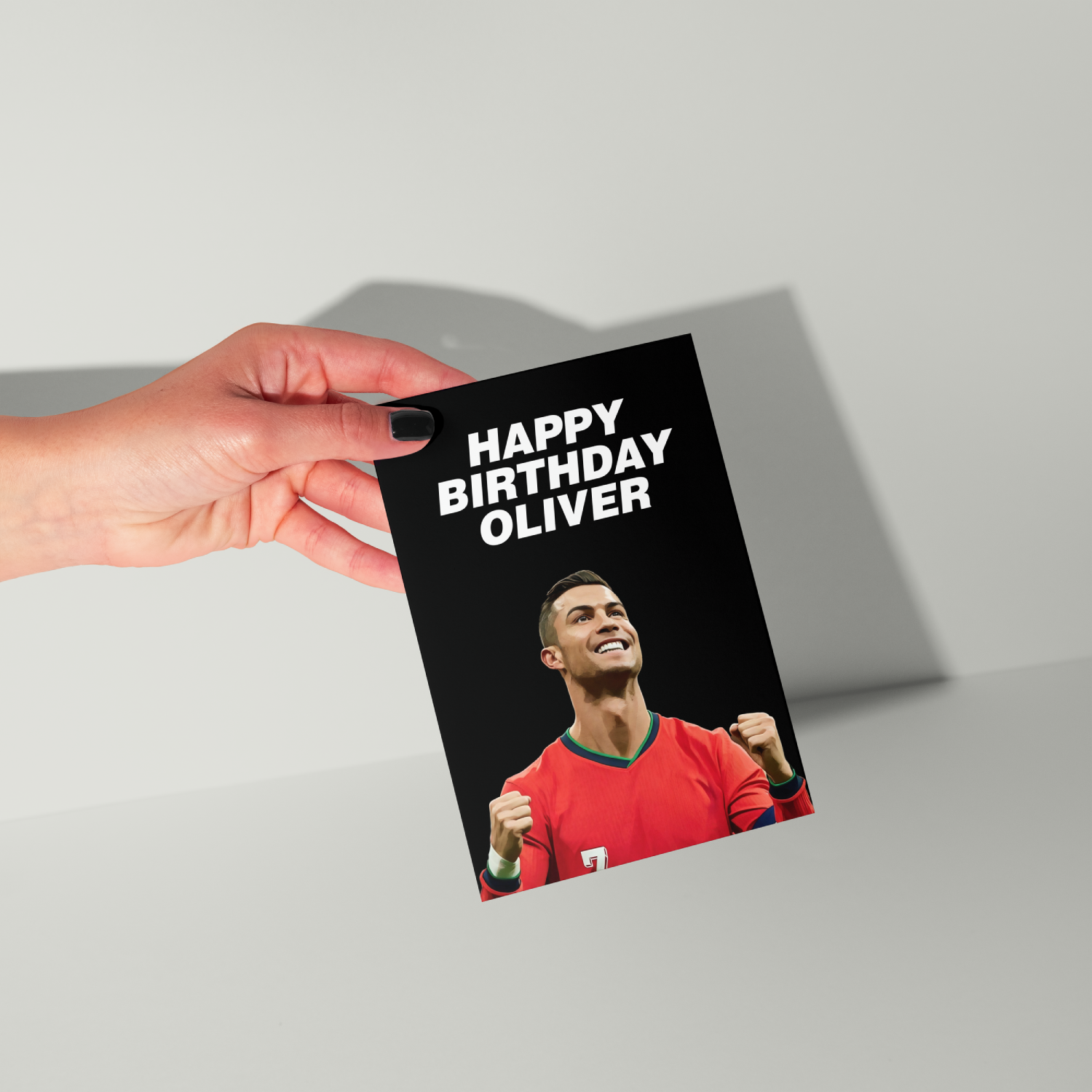 Cristiano Ronaldo Personalised Birthday Card UK