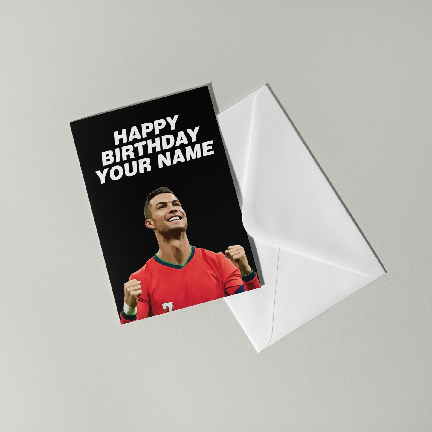 Cristiano Ronaldo Personalised Birthday Card