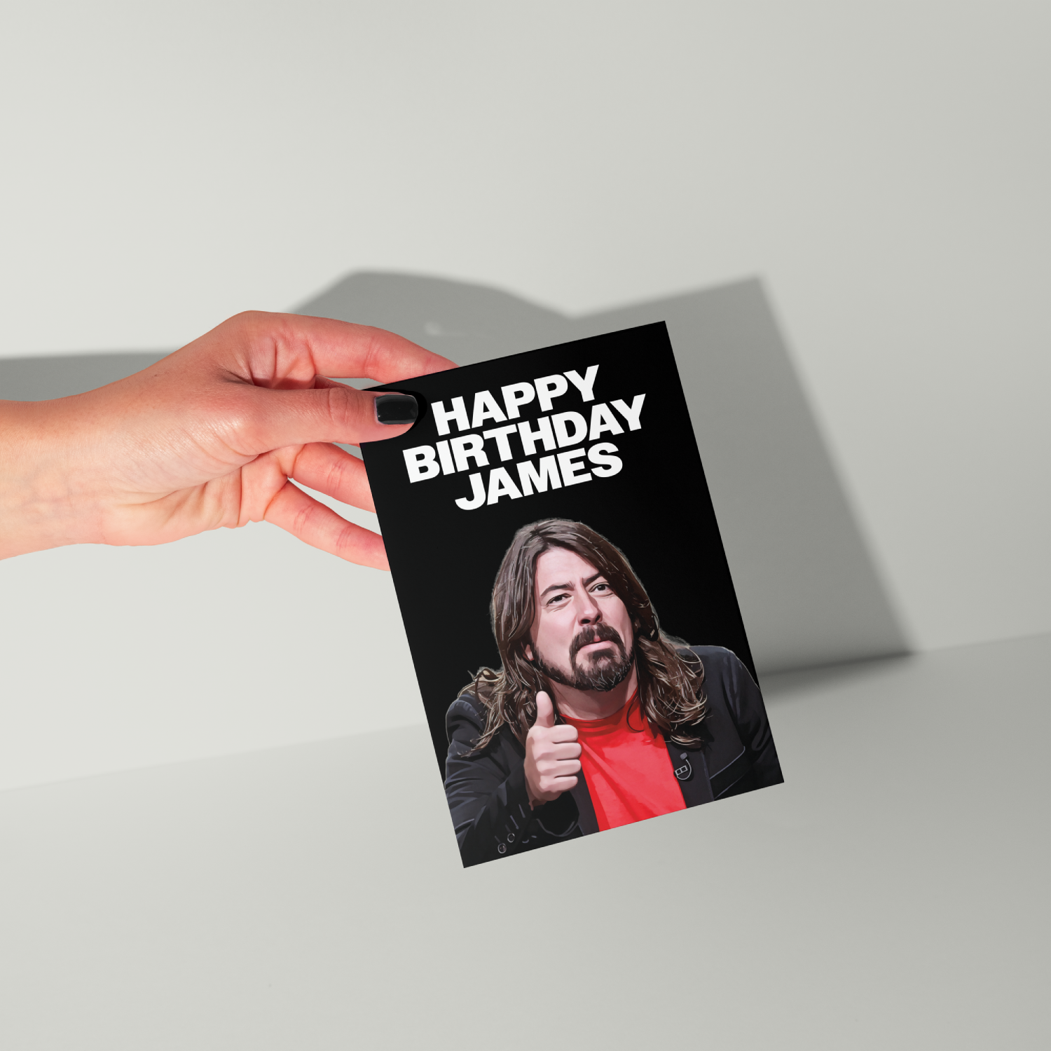 Dave Grohl Personalised Birthday Card UK
