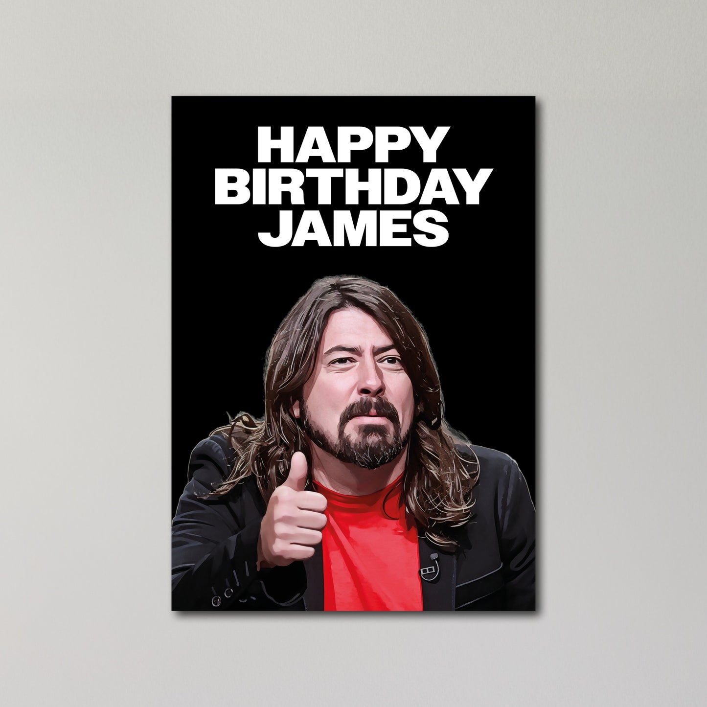Dave Grohl Personalised Birthday Card United Kingdom