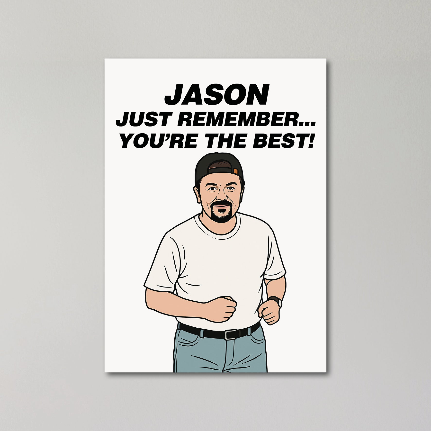 David Brent Personalised Greeting Card United Kingdom