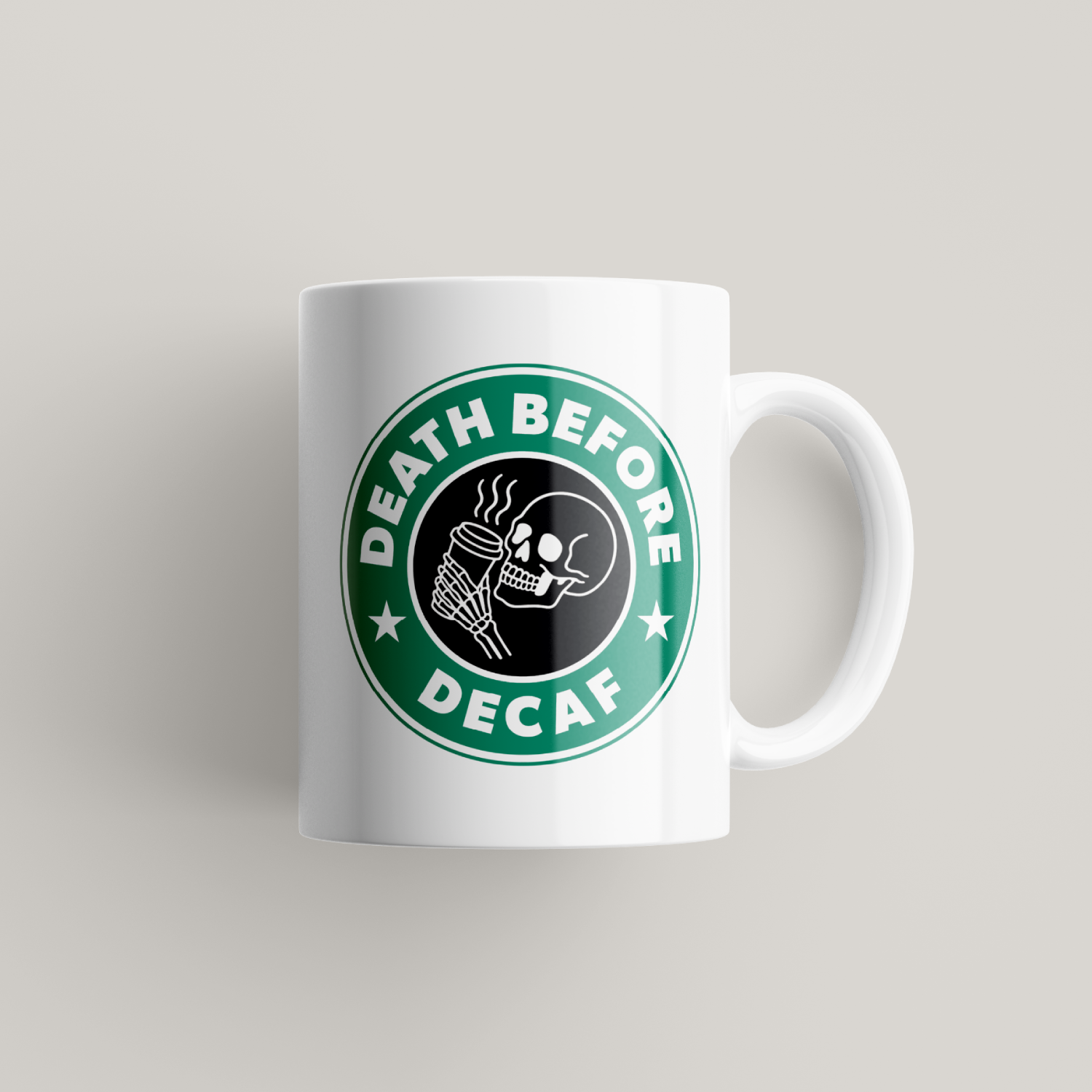 Death Before Decaf Coffee Mug UK