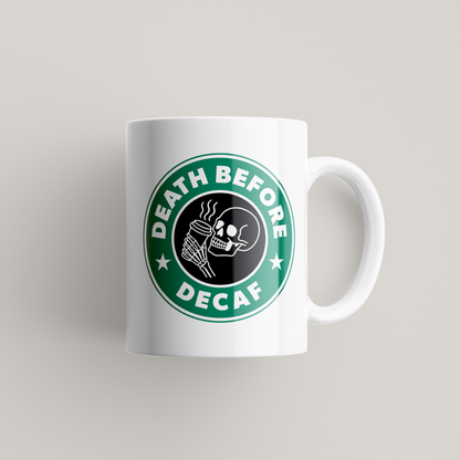 Death Before Decaf Coffee Mug UK