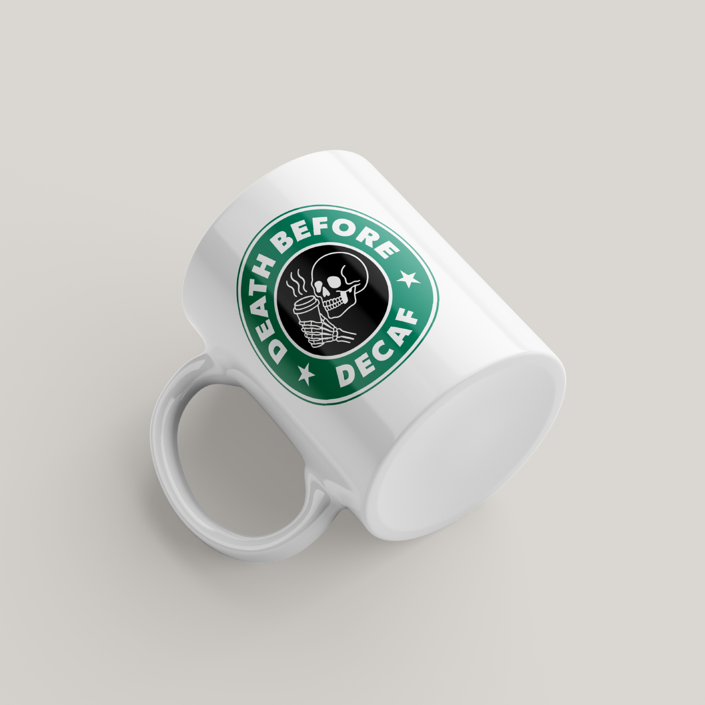 Death Before Decaf Coffee Mug United Kingdom