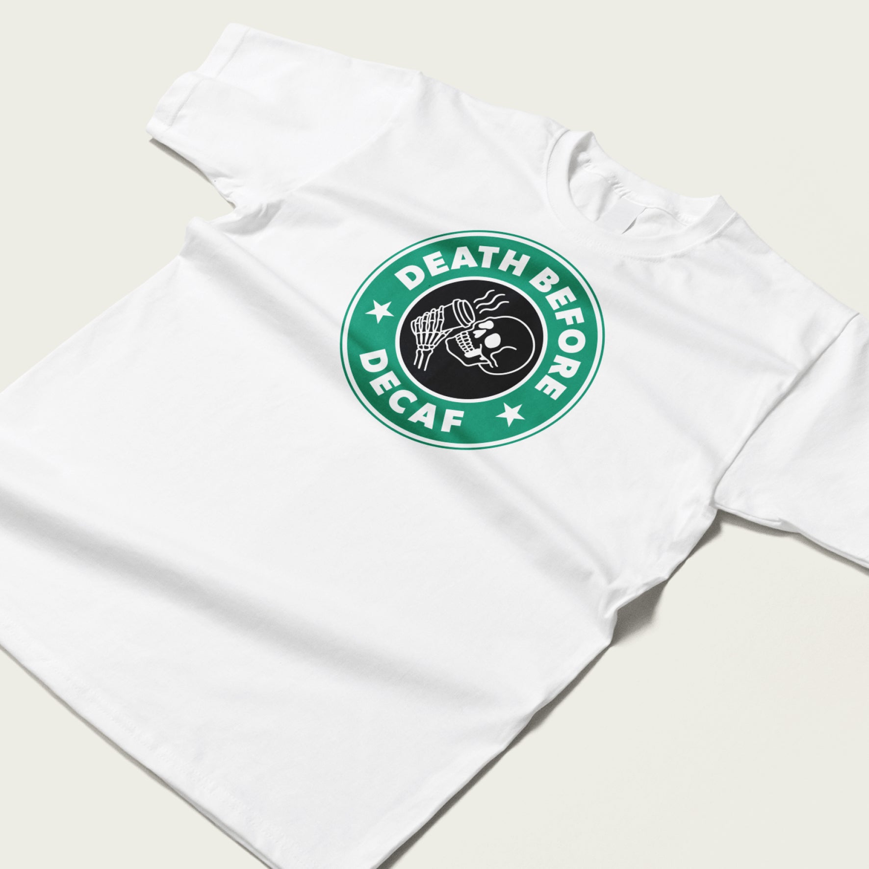 Death Before Decaf Coffee T-Shirt UK