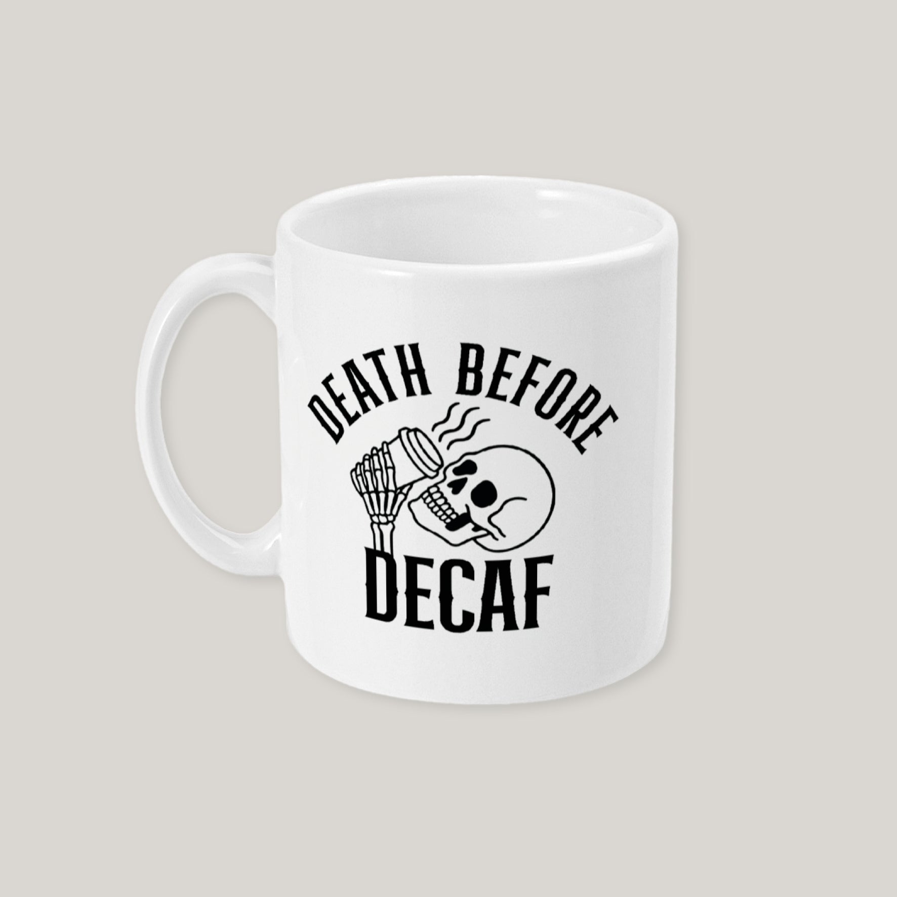 Death Before Decaf Mug