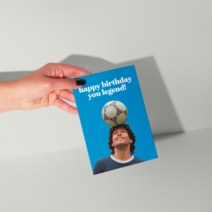 Diego Maradona Birthday Card