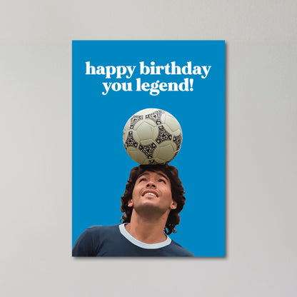 Diego Maradona Birthday Card