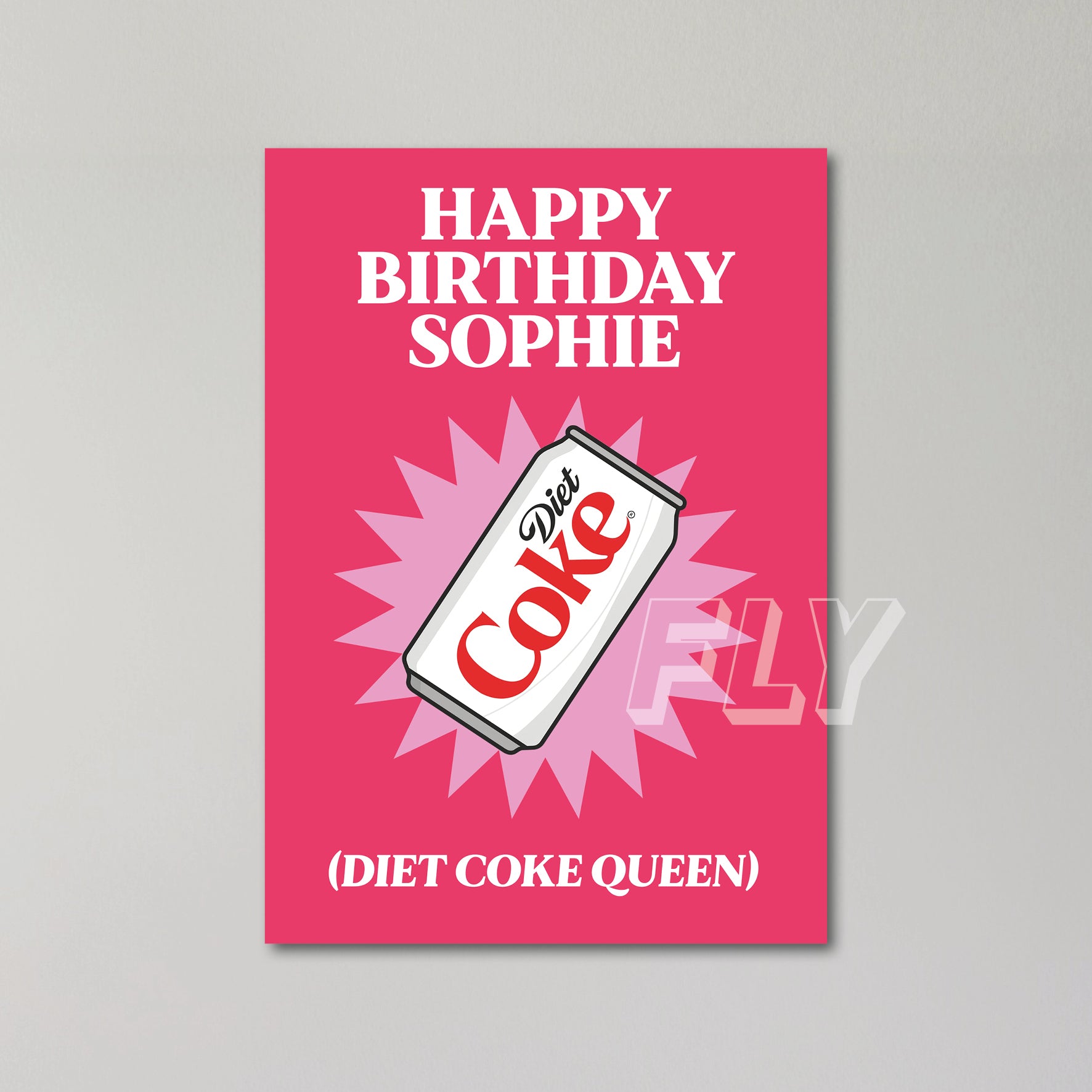 Diet Coke Personalised Birthday Card United Kingdom