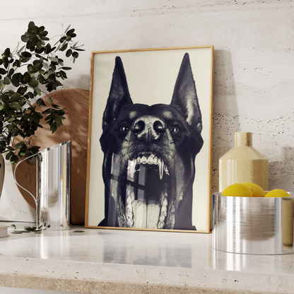 Dobermann Fashion Poster UK