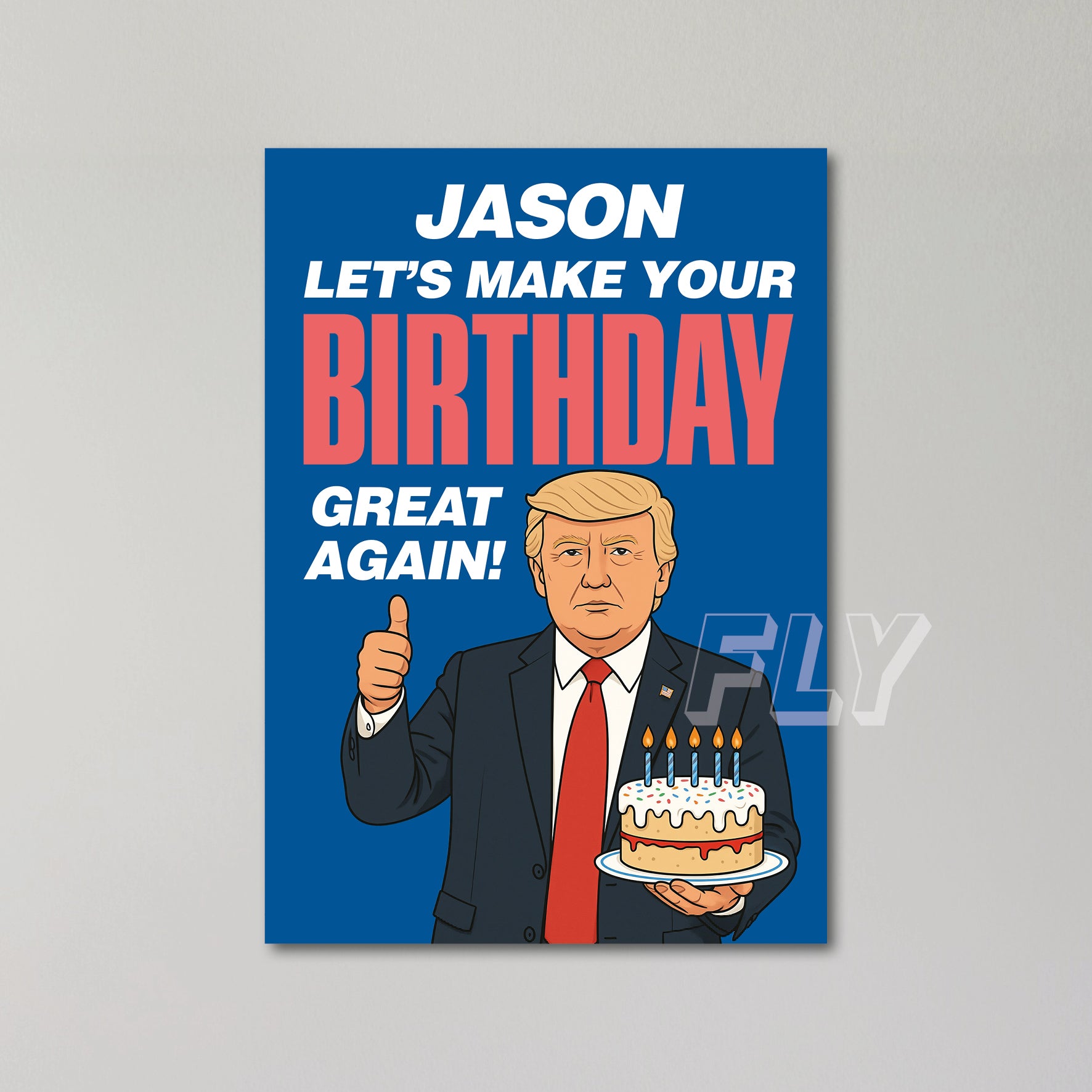 Donald Trump Personalised Birthday Card United Kingdom