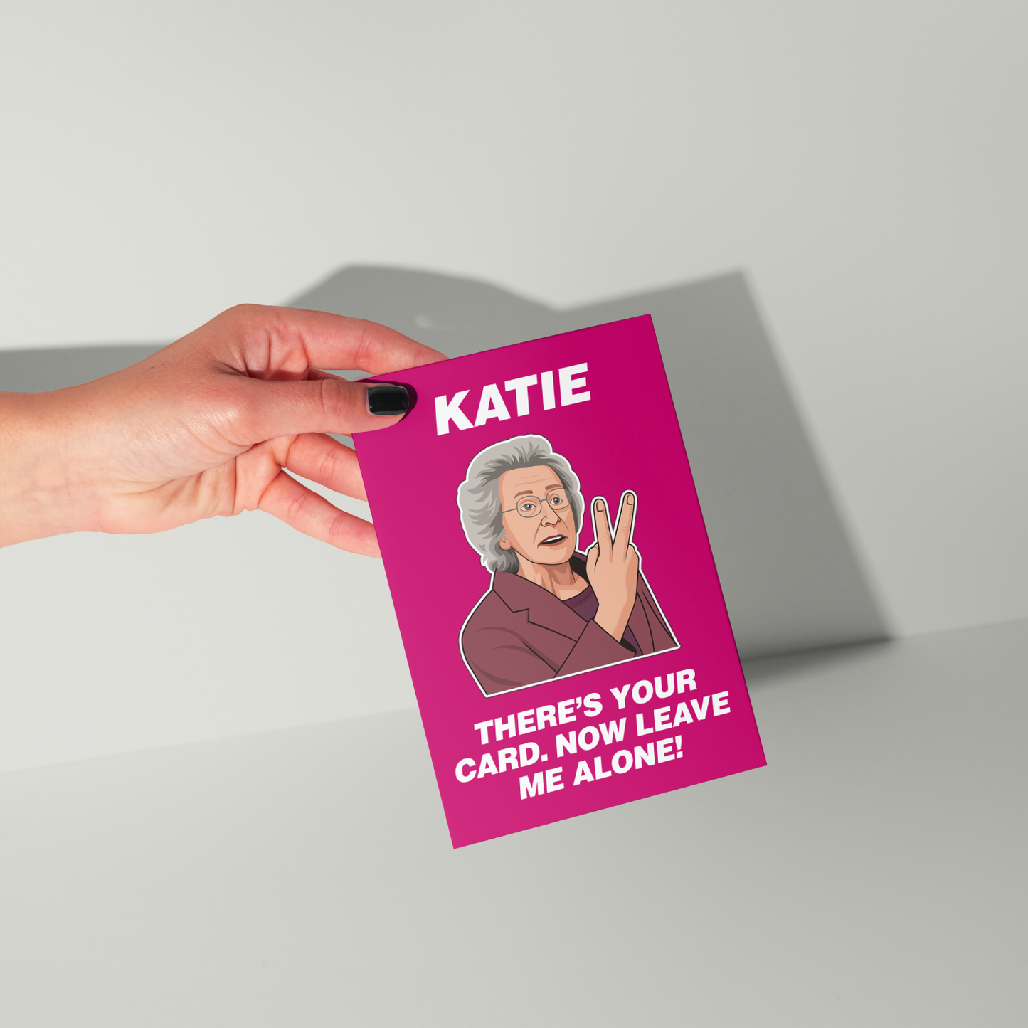 Doris Gavin and Stacey Personalised Greeting Card UK