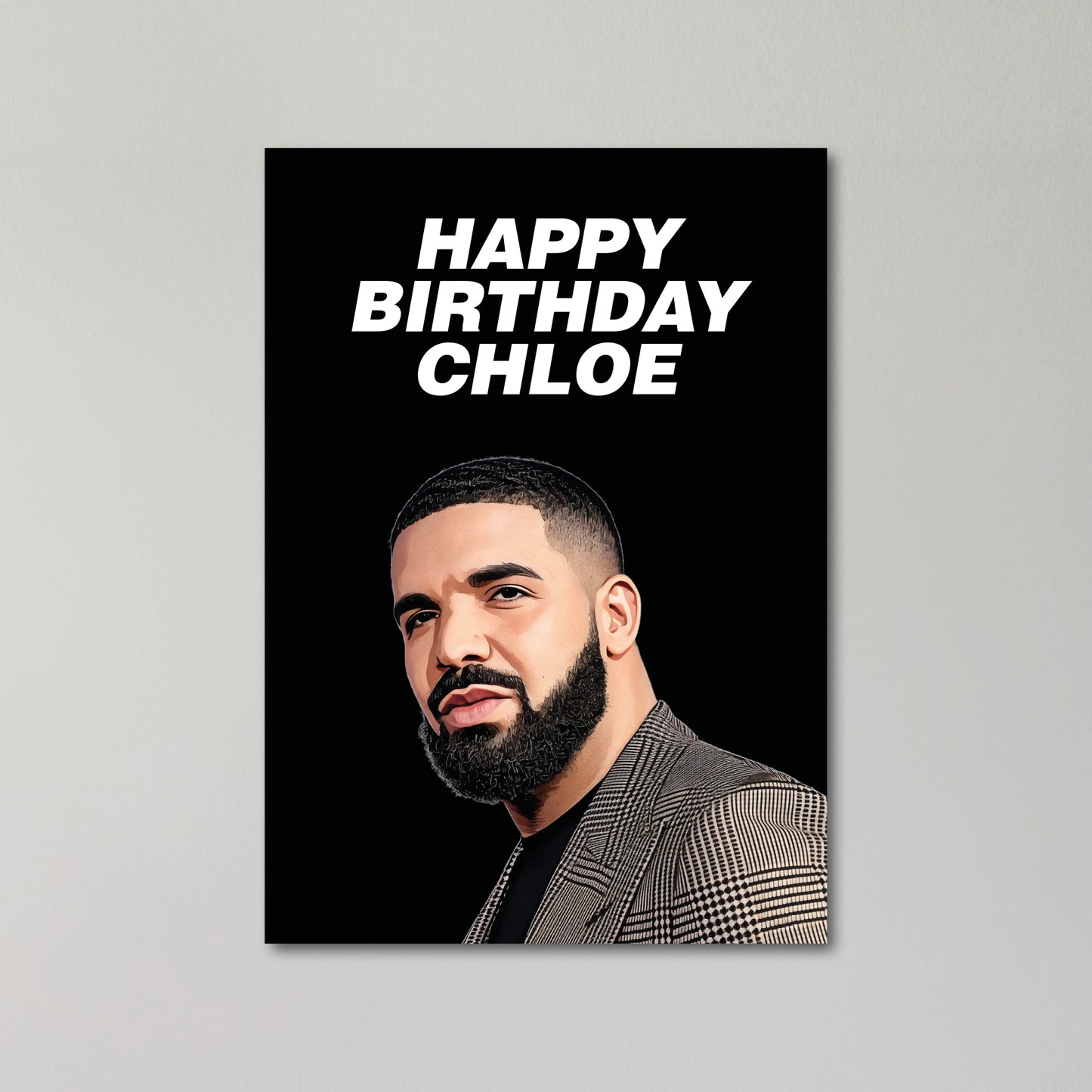 Drake Personalised Birthday Card A5