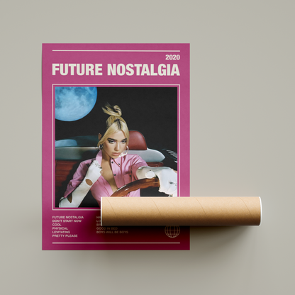 Dua Lipa Future Nostalgia Album Poster