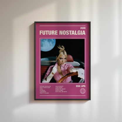 Dua Lipa Future Nostalgia Album Poster