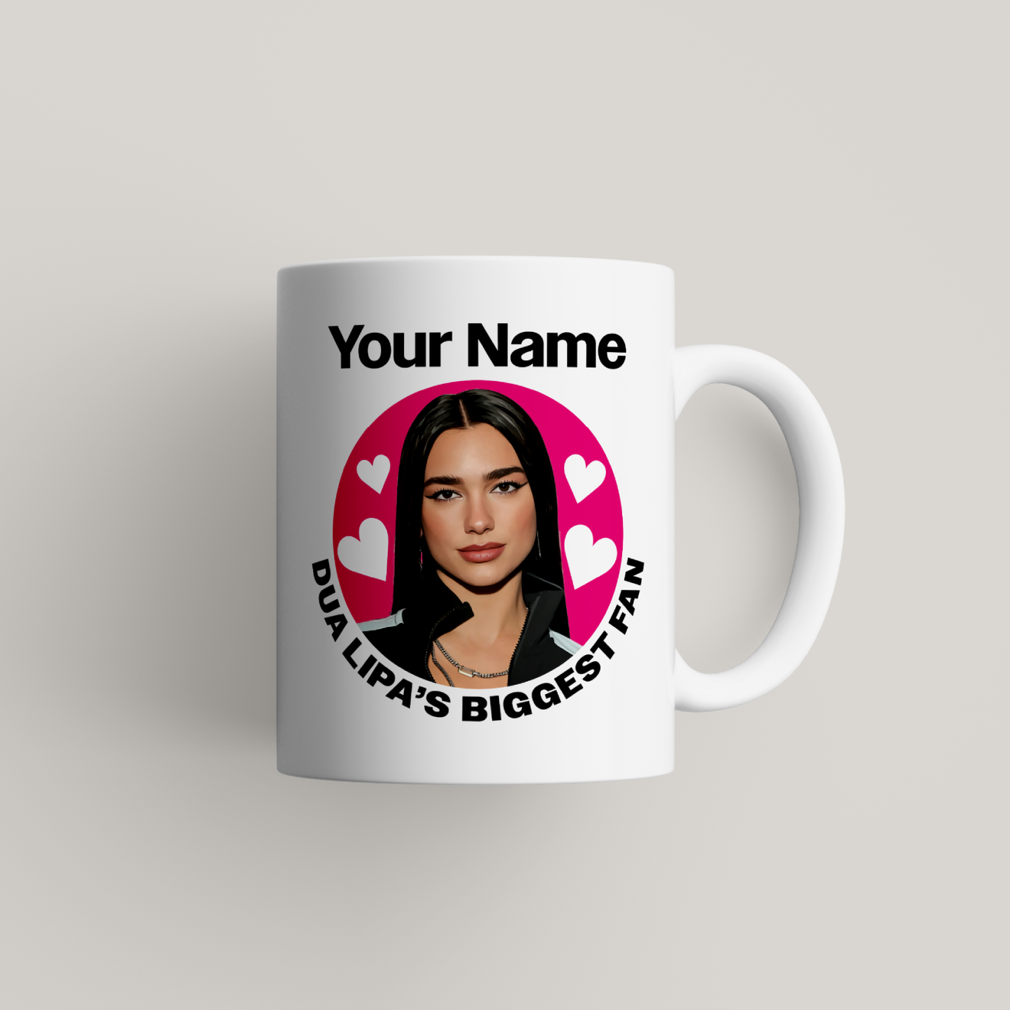 Dua Lipa Personalised Mug UK