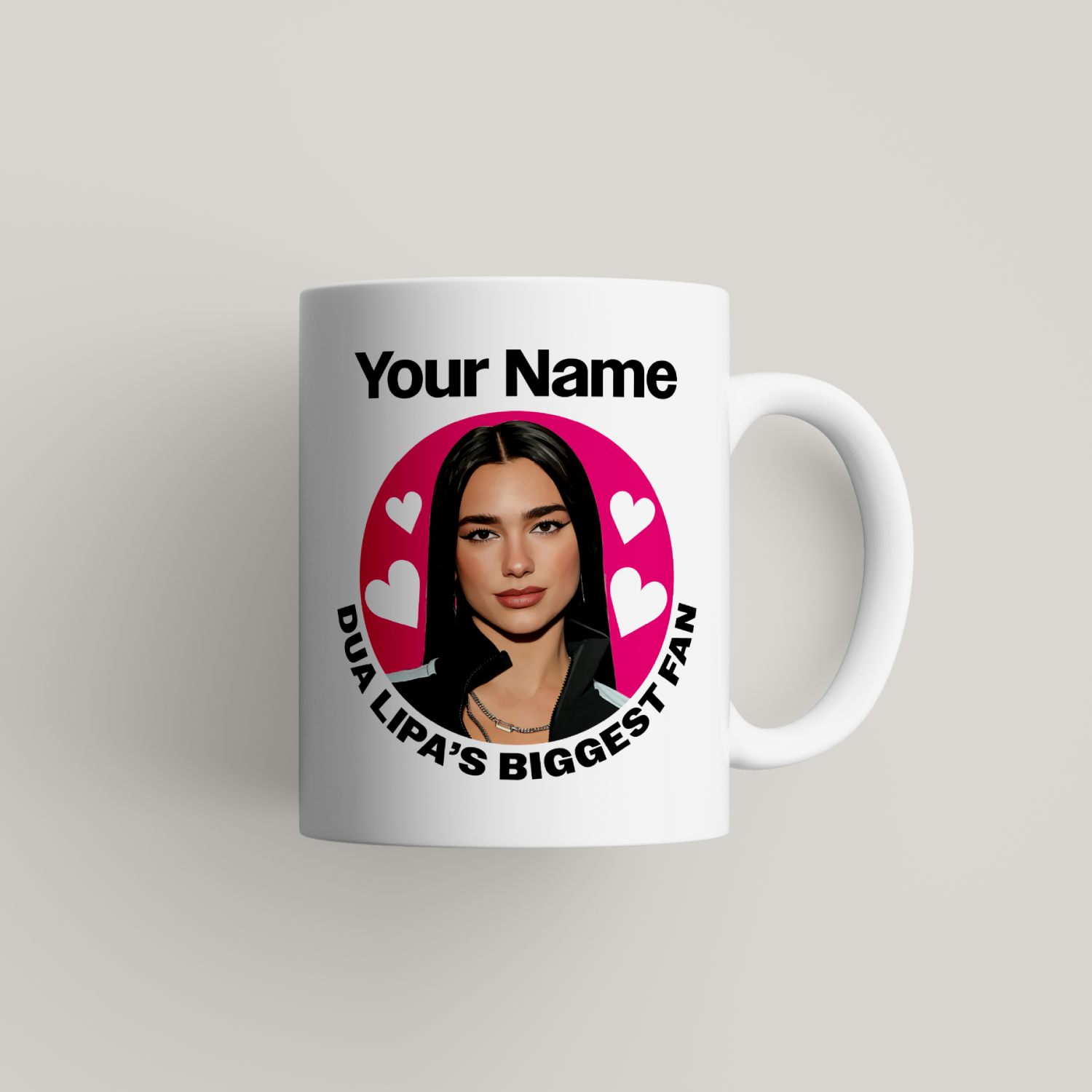 Dua Lipa Personalised Mug UK