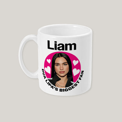 Dua Lipa Personalised Mug