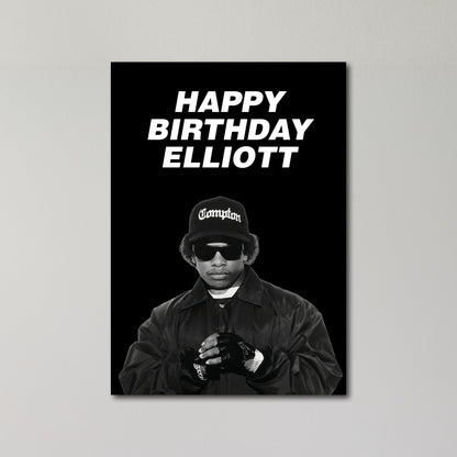Eazy-E Personalised Birthday Card A5