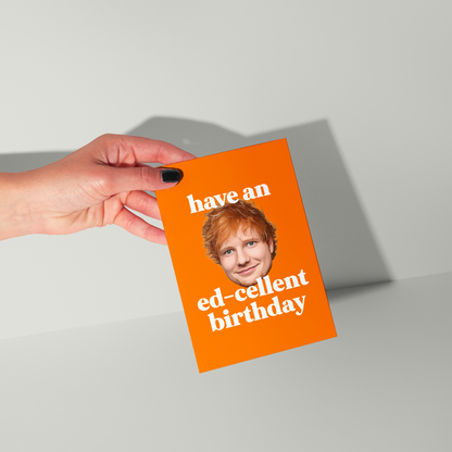 Ed Sheeran Birthday Card