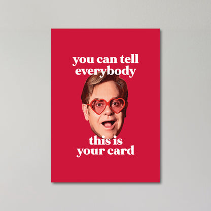 Elton John Birthday Card
