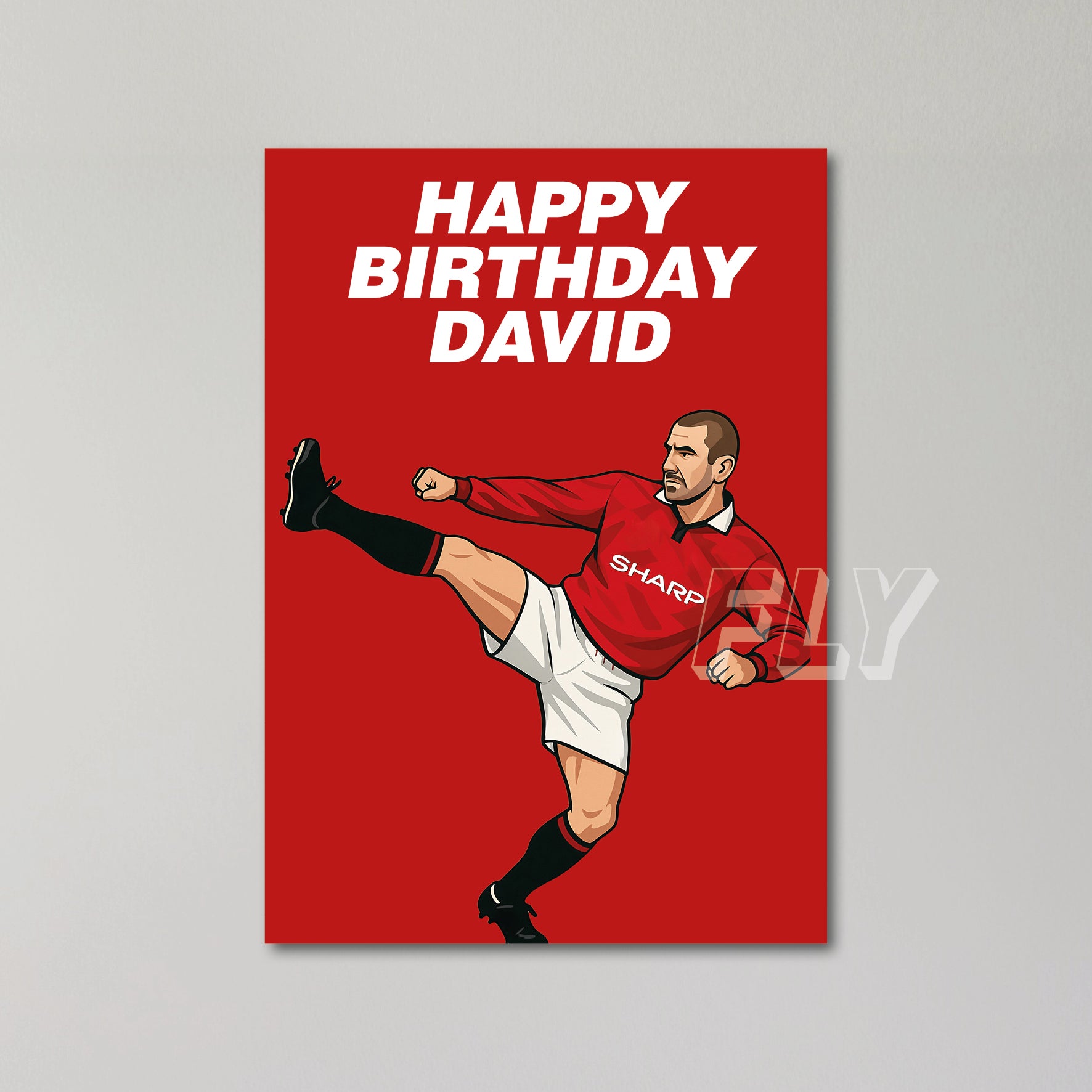 Eric Cantona Personalised Birthday Card United Kingdom