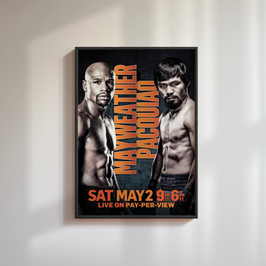 Floyd Mayweather vs Manny Pacquiao Poster