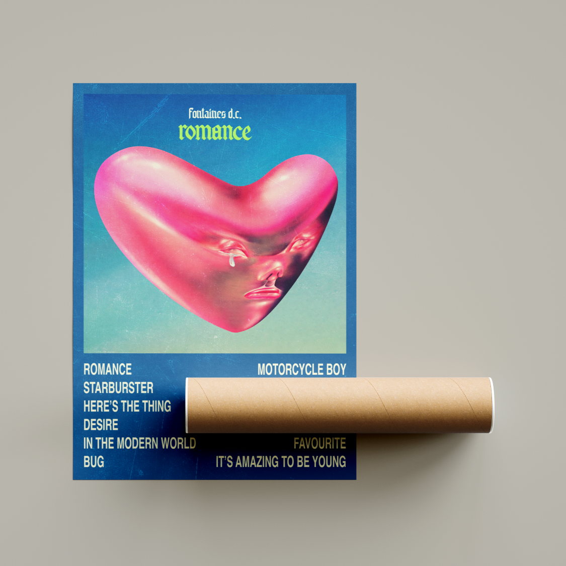 Fontaines D.C. Romance Album Poster A3